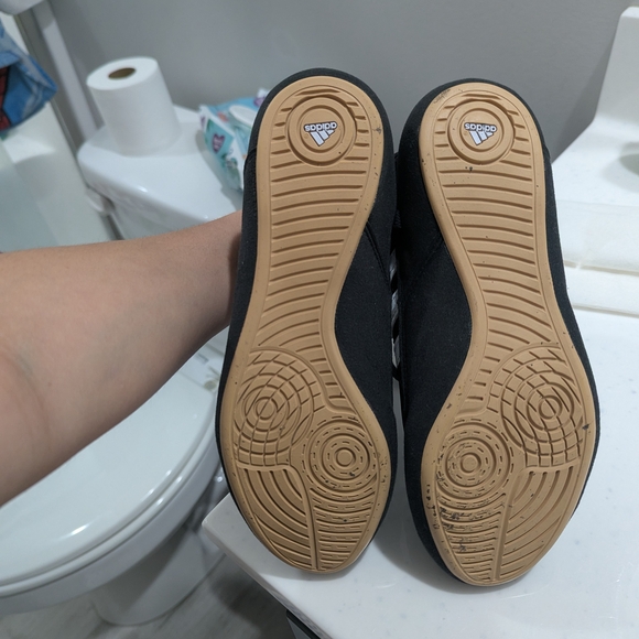 Adidas Black and White High-Top Sneakers - Picture 4 of 6